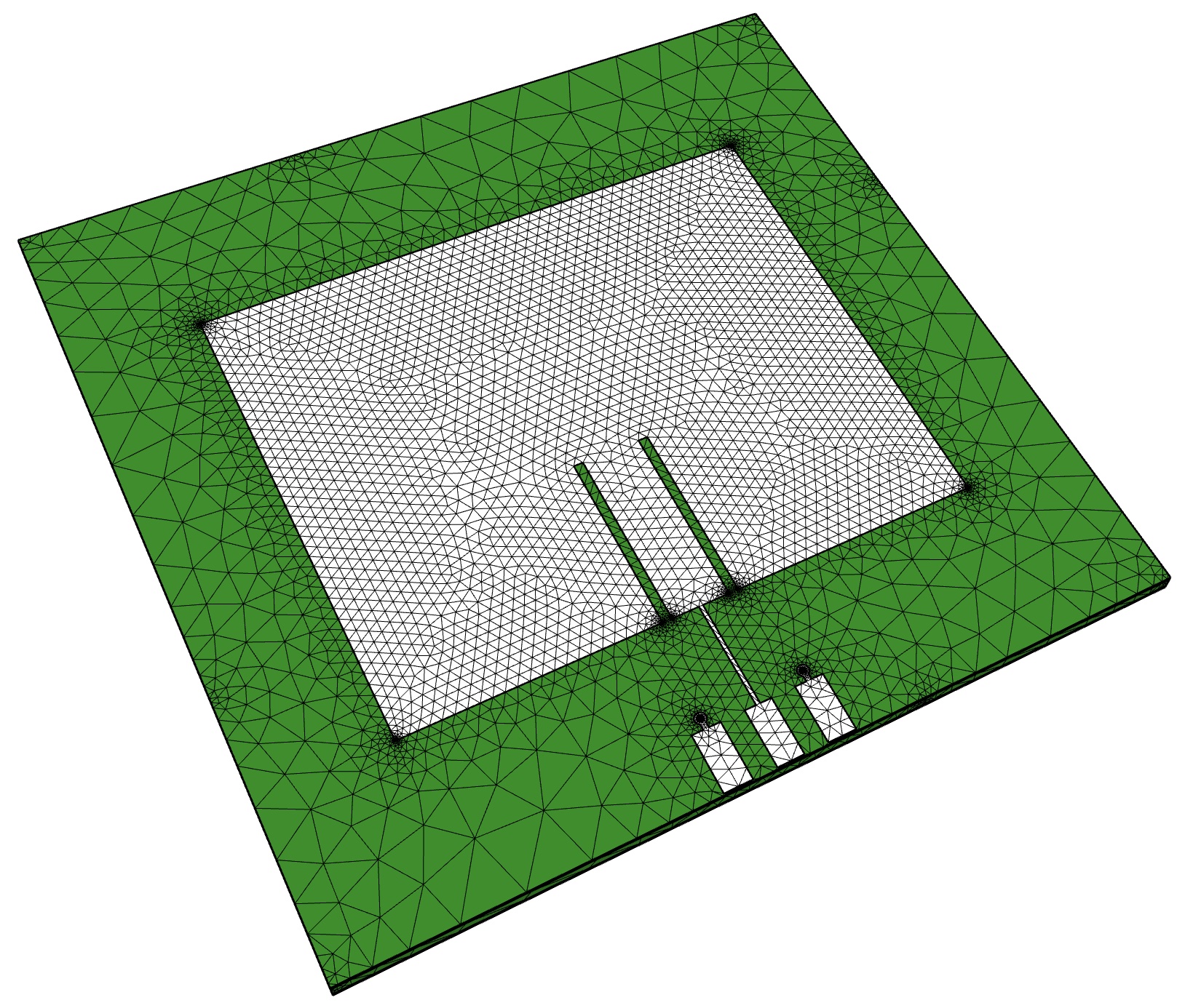 Square Patch Antenna Mesh